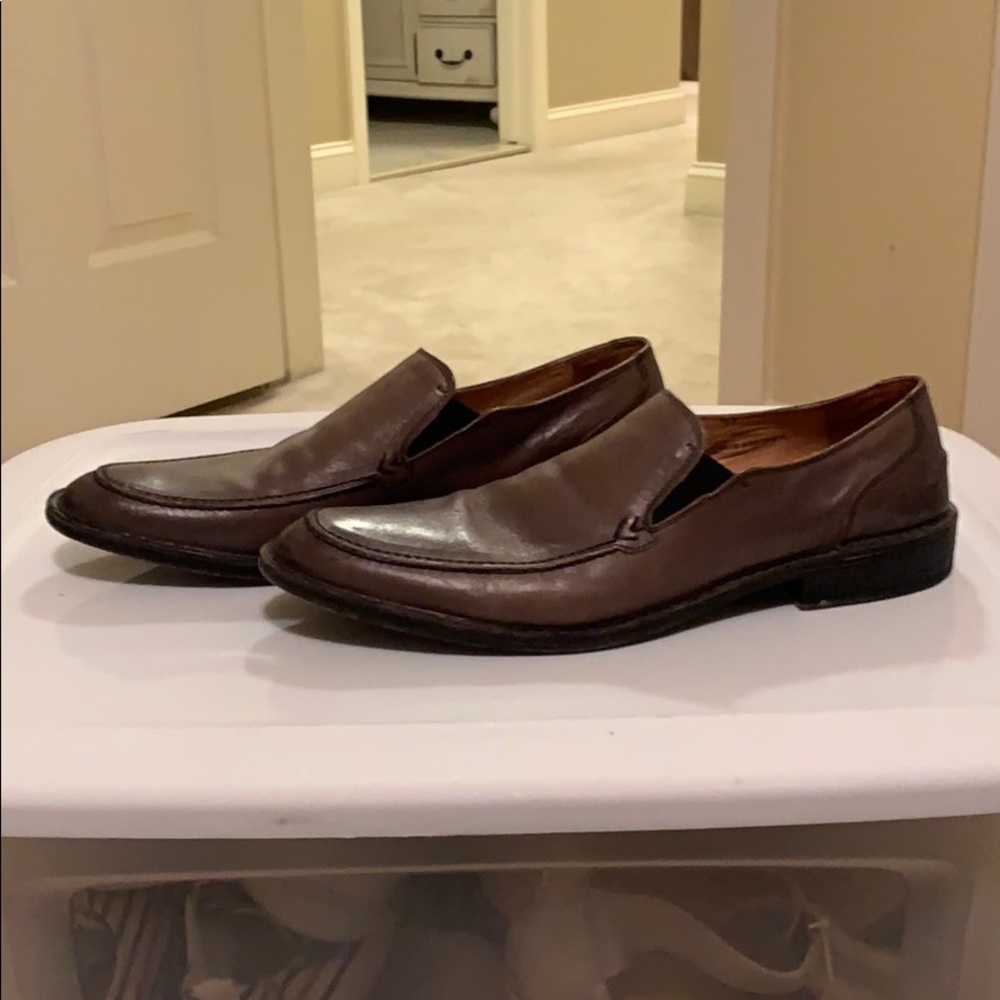 John varvatos grey dress shoe